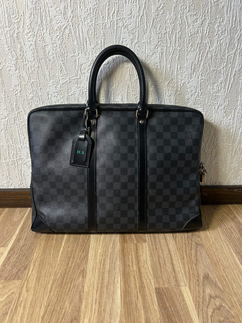 Porte-Documents Voyage — Damier Graphite